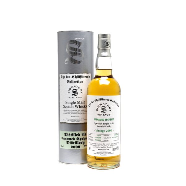 Unnamed Speyside 13 Year Old 2009 (Cask DRU 17/A195 44) - Un-Chillfiltered (Signatory Vintage) 46%